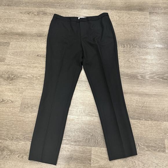 Reset R Label Pants Womens Size Medium Black Tapered Leg Trouser Career Business - Picture 1 of 9